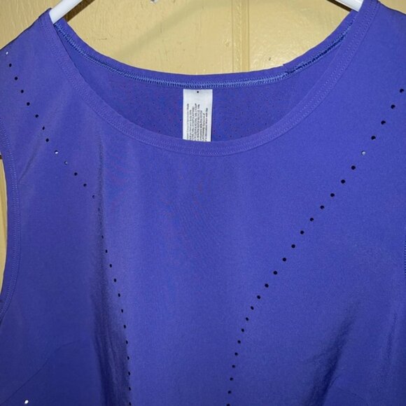 Lululemon Athletica Swift Ventilated Purple Indigo Tank Top Size 8 - Picture 11 of 13